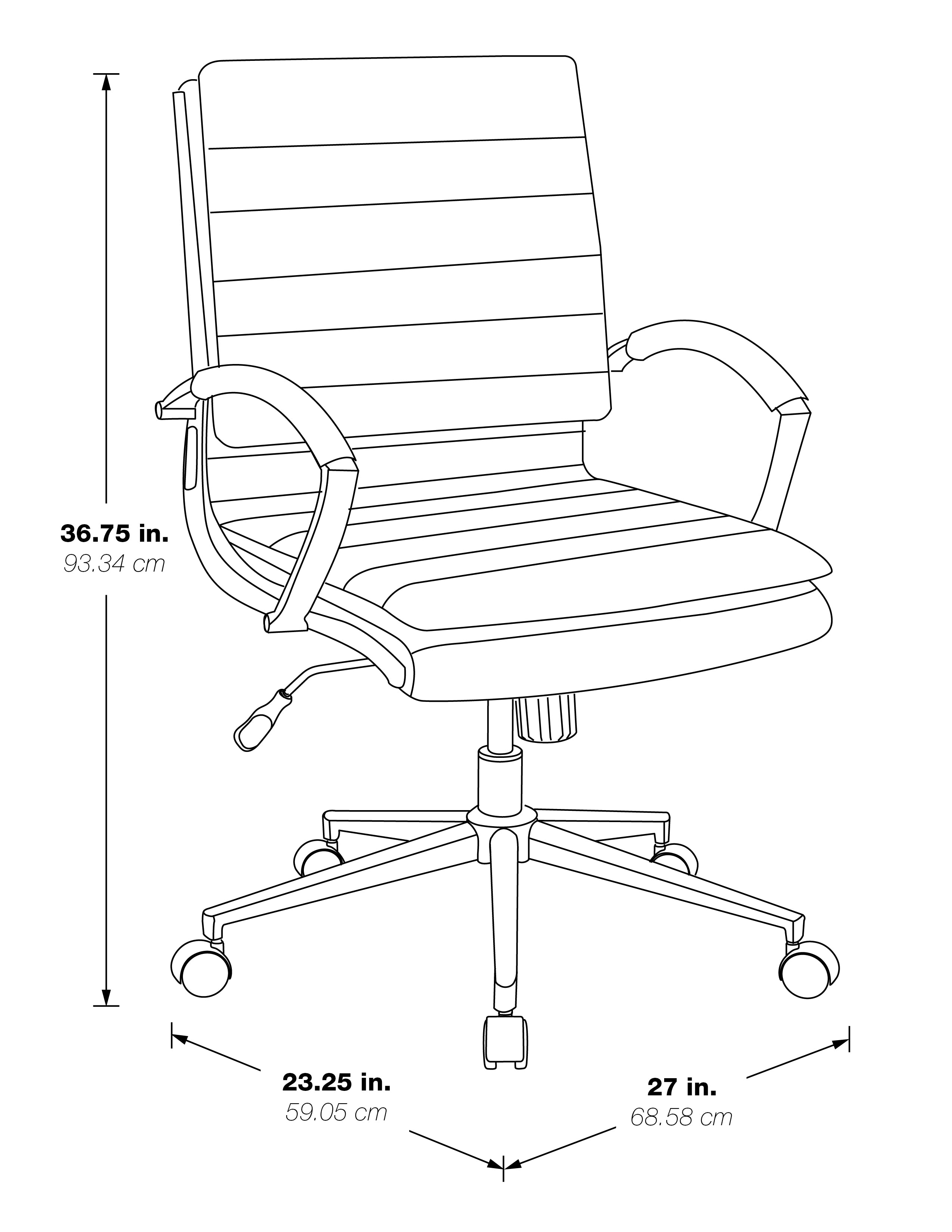 Mid Back Manager's Faux Lthr Chair